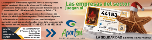 LOTERIA NAVIDAD APORTEM Puerto Solidario Valencia
