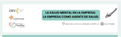 Invitacin Jornada CEV: La salud mental en la empresa: la empresa como agente de salud. 